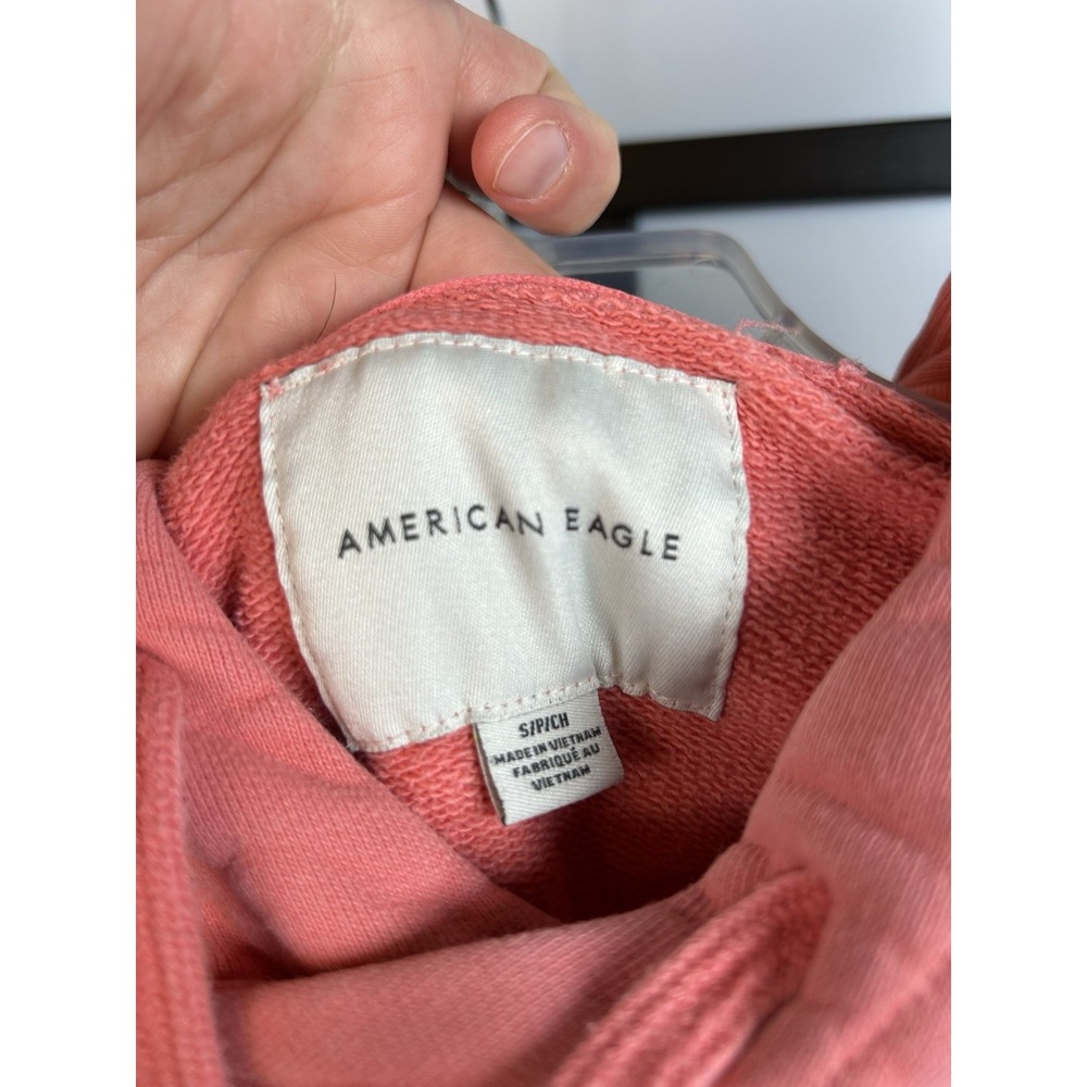 American Eagle Hoodie Sweatshirt Unisex Small Pullover Thick Cotton Blend - Picture 6 of 8